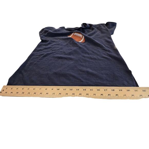 Women’s Medium Bua Bua Blue Sequin Football 3/4 Sleeve Pullover Tunic Top - Picture 7 of 16